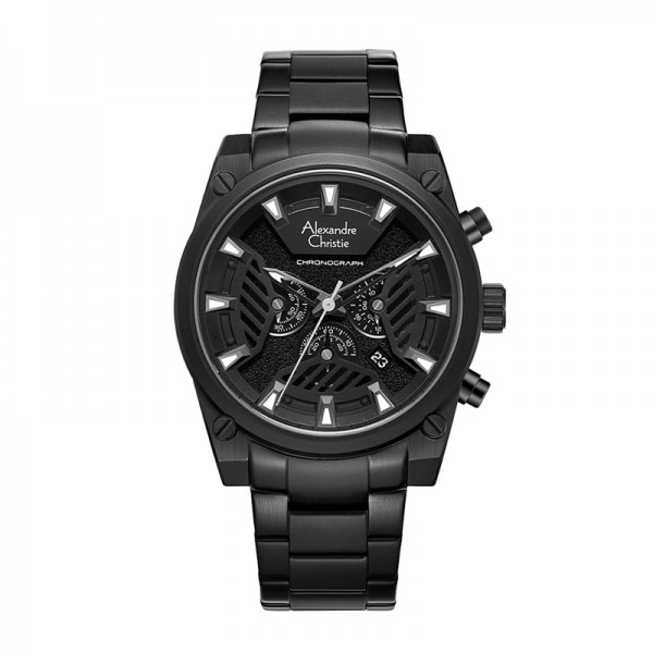 Alexandre Christie AC 6661 Full Black Steel MCBIPBA